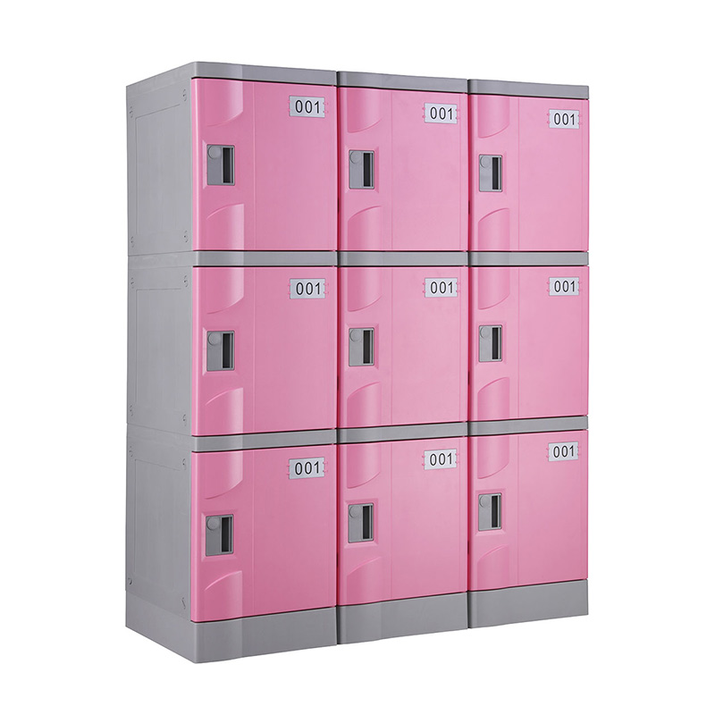 Pink T-320F-42 Plastic Lockers for Schools