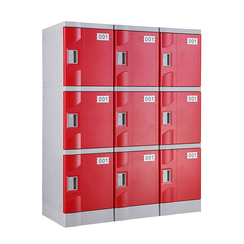 Red T-320F-42 Plastic Lockers for Schools