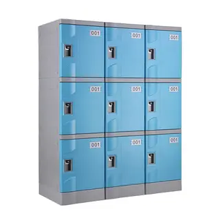 Light Blue T-320F-42 Plastic Lockers for Schools
