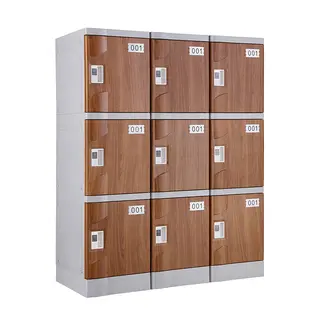 Wood Grain T-320F-42 Plastic Lockers for Schools
