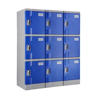 Navy Blue T-320F-42 Plastic Lockers for Schools