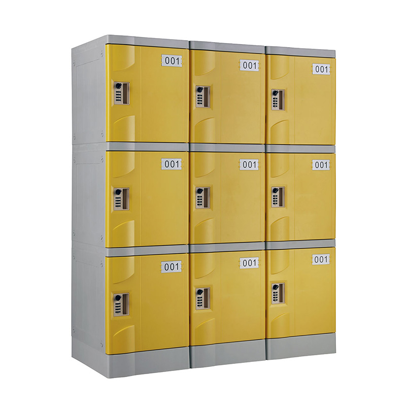 Yellow T-320F-42 Plastic Lockers for Schools