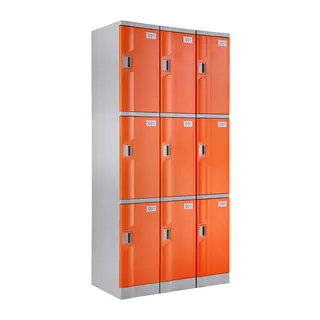 ABS Plastic Locker T-320M-42: 3-Tiers, For School, Swimming Pool