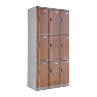 ABS Plastic Locker T-320M-42: 3-Tiers, For School, Swimming Pool