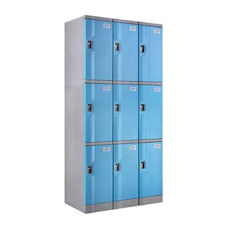 ABS Plastic Locker T-320M-42: 3-Tiers, For School, Swimming Pool