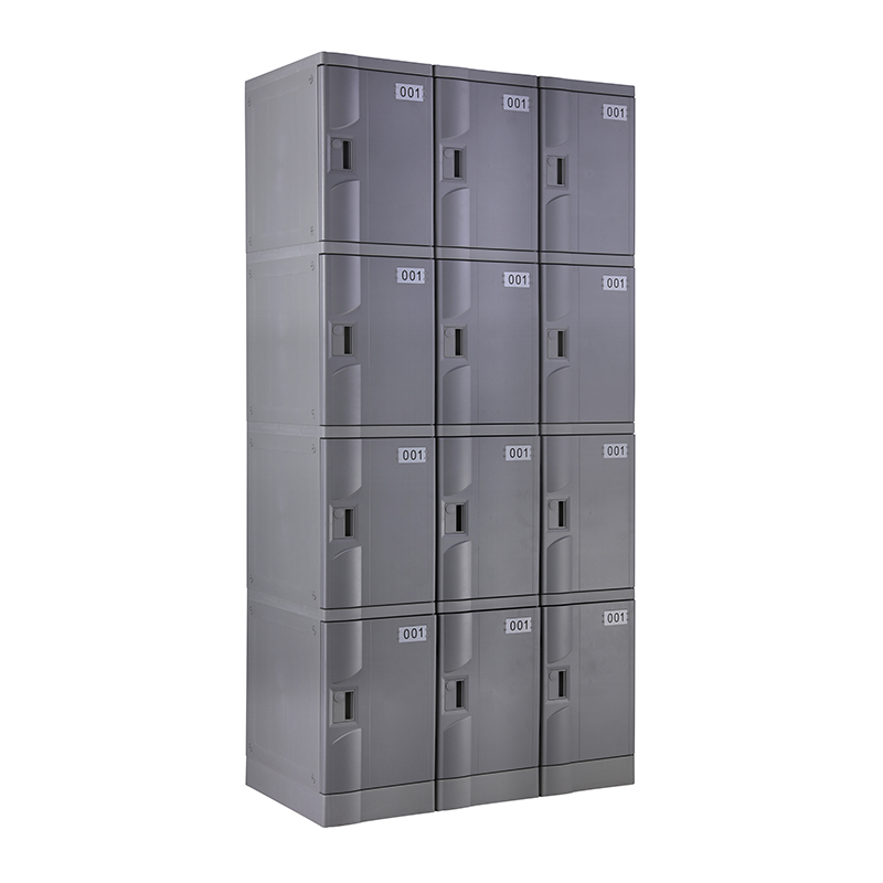 Gray T-320S-50 Four Tiers Plastic School Lockers
