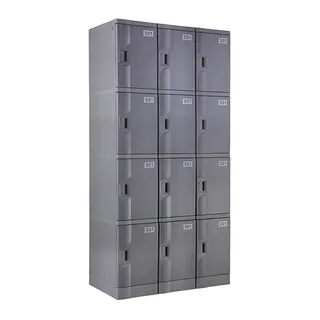 Gray T-320S-50 Four Tiers Plastic School Lockers