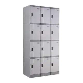 White T-320S-50 Four Tiers Plastic School Lockers