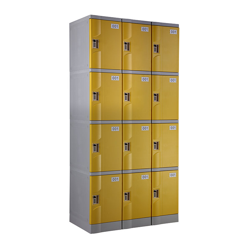 Yellow T-320S-50 Four Tiers Plastic School Lockers