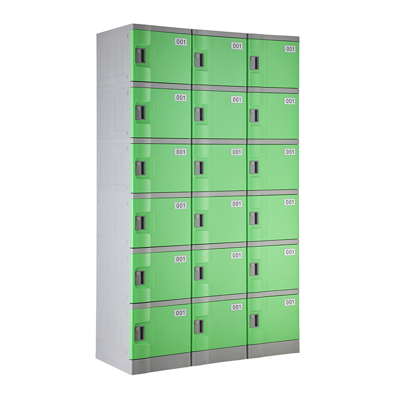 Green Six Tiers T-382E Plastic Locker