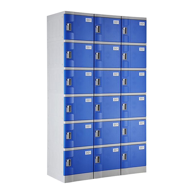Navy Blue Six Tiers T-382E Plastic Locker