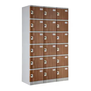 Wood Grain Six Tiers T-382E Plastic Locker