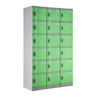 Green Six Tiers T-382E Plastic Locker