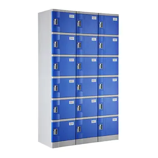 Navy Blue Six Tiers T-382E Plastic Locker