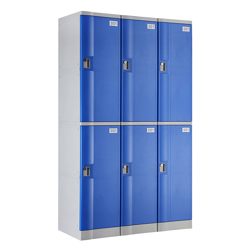 Navy Blue T-382L Double Tiers Plastic Locker