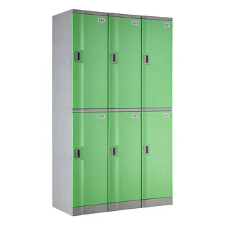 Green T-382L Double Tiers Plastic Locker
