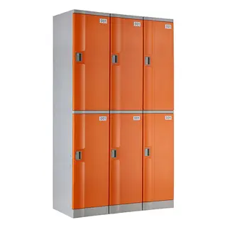 Orange T-382L Double Tiers Plastic Locker