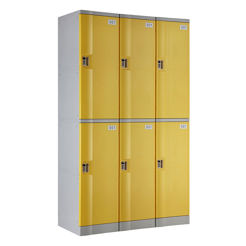 Yellow T-382L Double Tiers Plastic Locker
