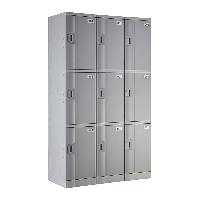 Gray T-382M Triple Tiers Plastic Locker
