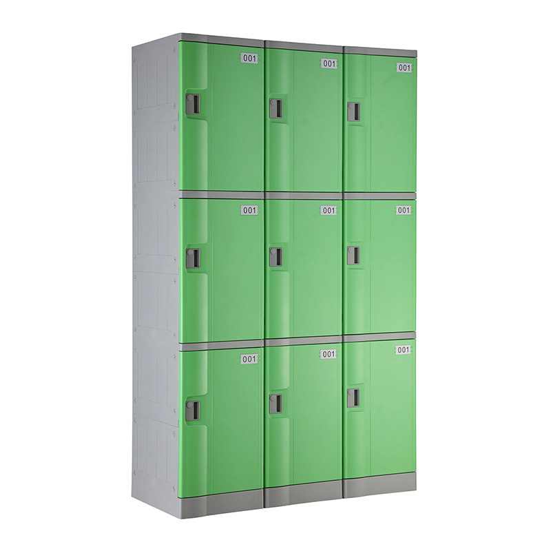 Green T-382M Triple Tiers Plastic Locker