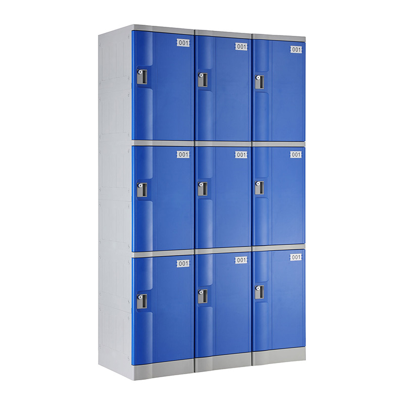 Navy Blue T-382M Triple Tiers Plastic Locker