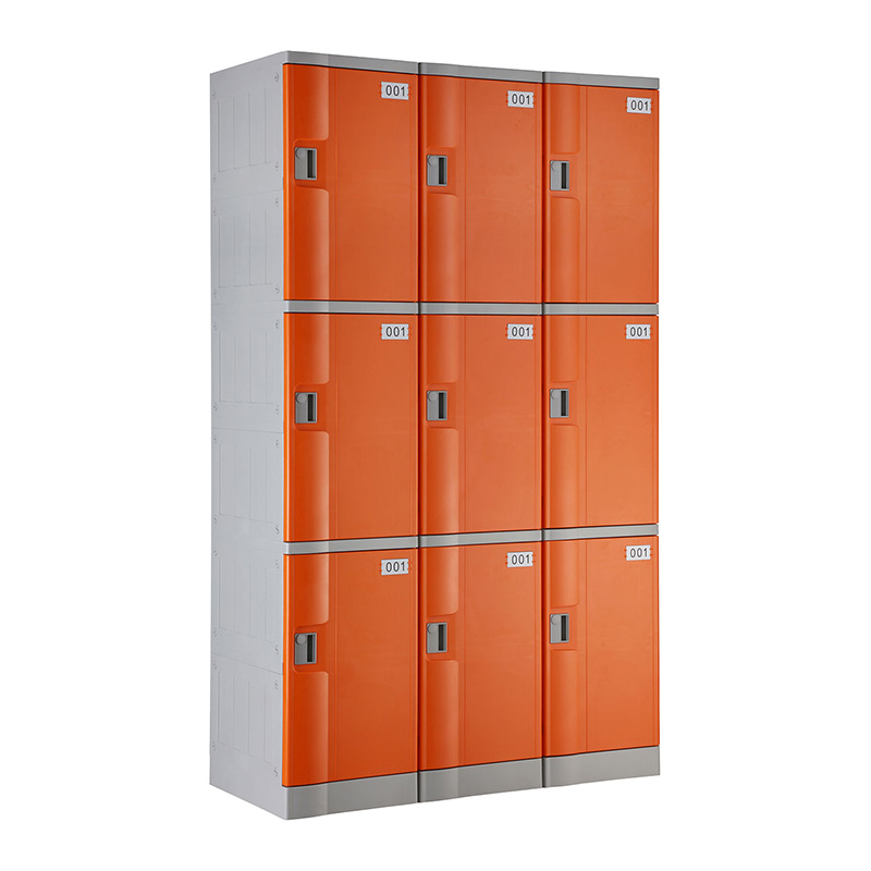 Orange T-382M Triple Tiers Plastic Locker