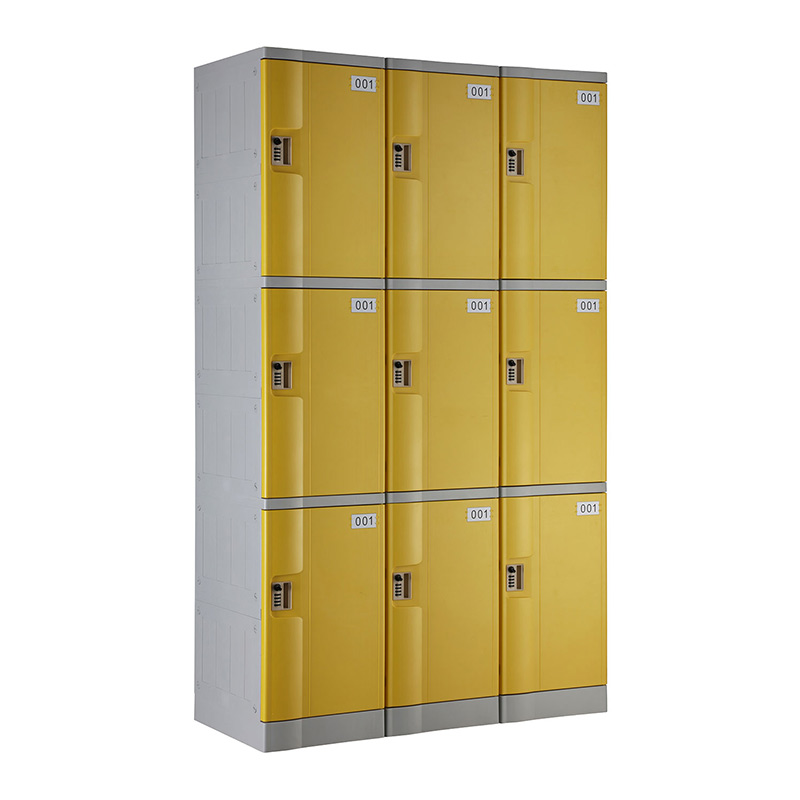 Yellow T-382M Triple Tiers Plastic Locker
