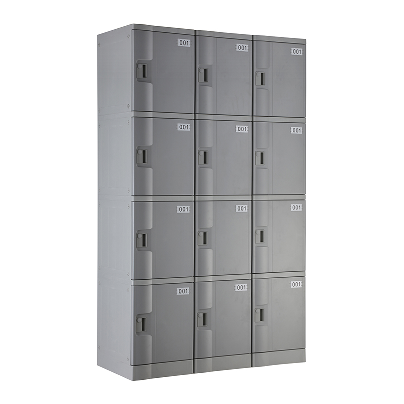 Gray T-382S Four Tiers Plastic Locker