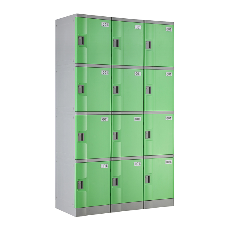 Green T-382S Four Tiers Plastic Locker