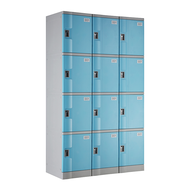 Light Blue T-382S Four Tiers Plastic Locker