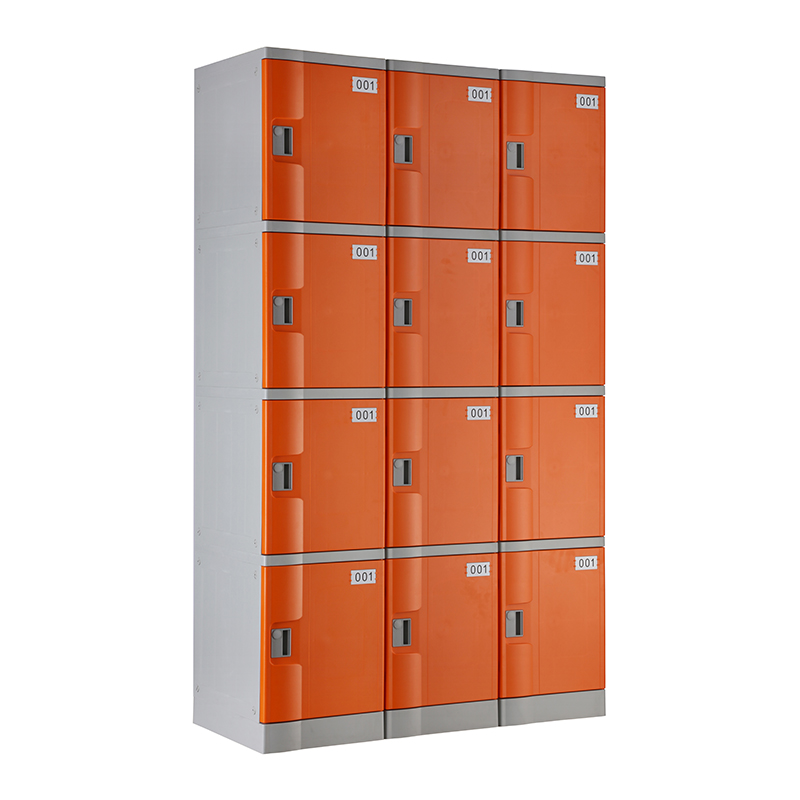 Orange T-382S Four Tiers Plastic Locker