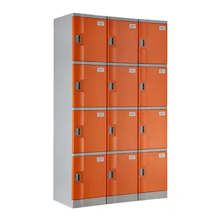 Orange T-382S Four Tiers Plastic Locker