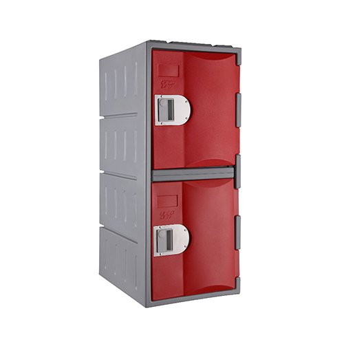 Heavy Duty Plastic Locker T-H385L/2: HD, Strong HDPE, 2 or 4 Doors