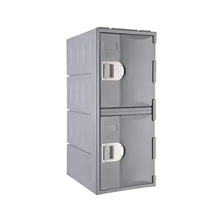 Heavy Duty Plastic Locker T-H385L/2: HD, Strong HDPE, 2 or 4 Doors