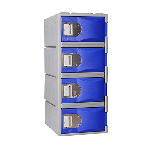 Heavy Duty Plastic Locker T-H385L/4: HD, Strong HDPE, 4 or 8 Doors