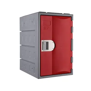 Heavy Duty Plastic Locker T-H385M: HD, Strong HDPE, 1, 2, 3 Doors