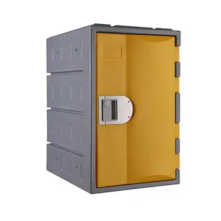 Heavy Duty Plastic Locker T-H385M: HD, Strong HDPE, 1, 2, 3 Doors