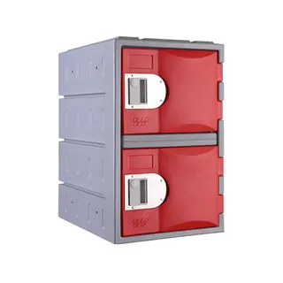 Heavy Duty Plastic Locker T-H385M/2: HD, Strong HDPE, 2, 4, 6 Doors