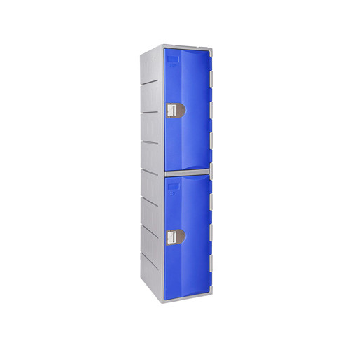 HDPE Plastic Locker T-H385XXL/2: 2 Tiers, 2 Doors, 1810mm Height