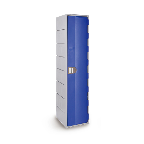 Heavy Duty Plastic Locker T-H385XXL: HD, HDPE, 1 Door, Single Tier