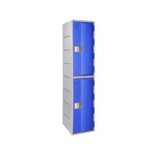 HDPE Plastic Locker T-H385XXL/2: 2 Tiers, 2 Doors, 1810mm Height