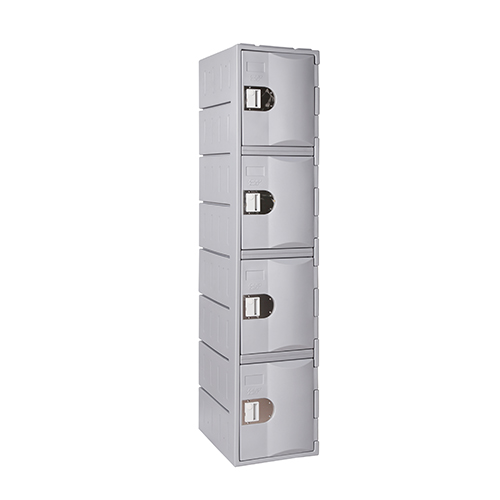 Heavy Duty Plastic Locker T-H385XXL/4: HD, strong HDPE, 4 Doors