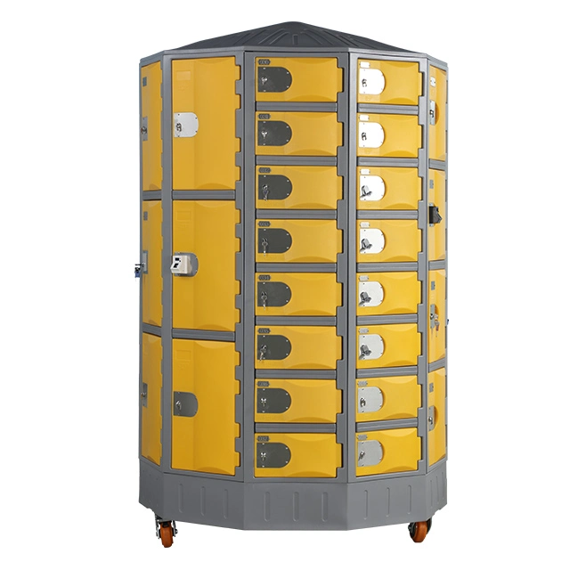 Heavy Duty Plastic Locker T-R385XXL/8: HDPE, Durable, Circular