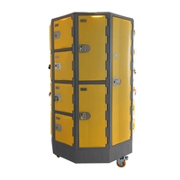 Heavy Duty Plastic Locker T-R385XXL/2: HDPE, Durable, Circular