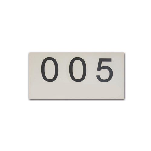 Locker Door Number Plate T-23
