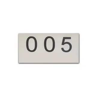 Locker Door Number Plate T-23