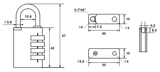 4-digit-combination-padlock-for-locker-t-8-2-dimension