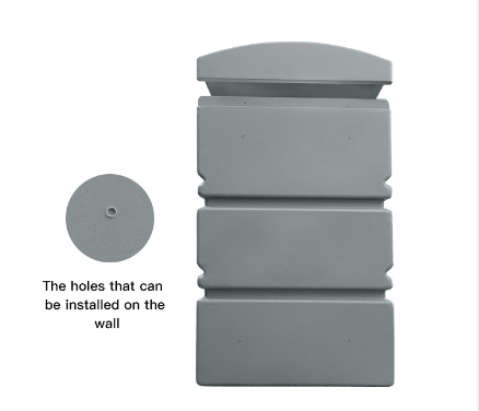 HDPE Mail Delivery Boxes, Wall-mounted Holes, Slanting Top