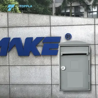 HDPE Mail Delivery Boxes, Wall-mounted Holes, Slanting Top