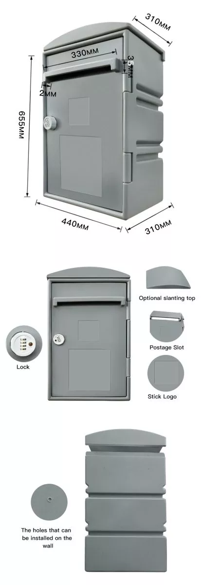 Details of the HDPE Mail Delivery Box